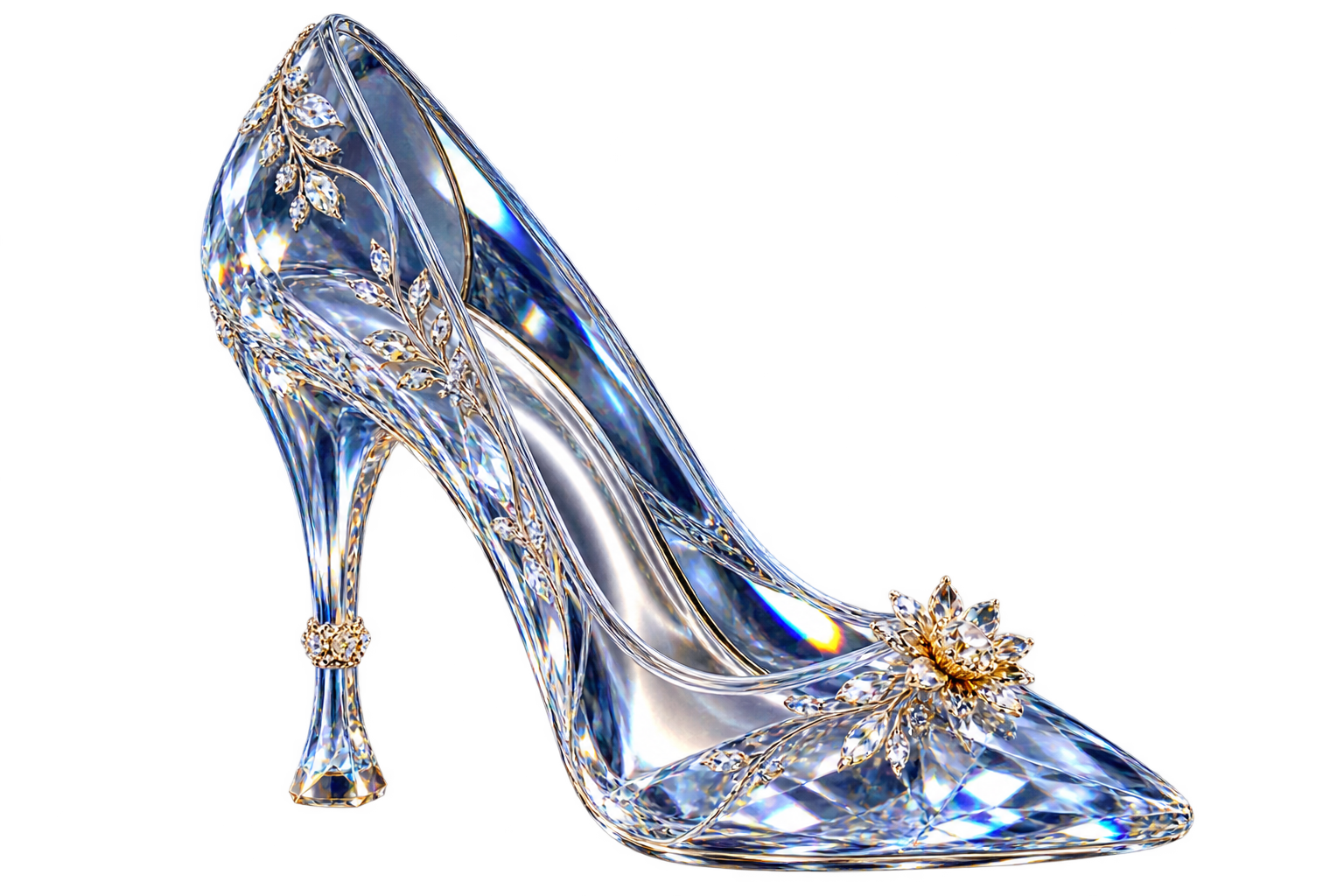 Zapatilla de cristal